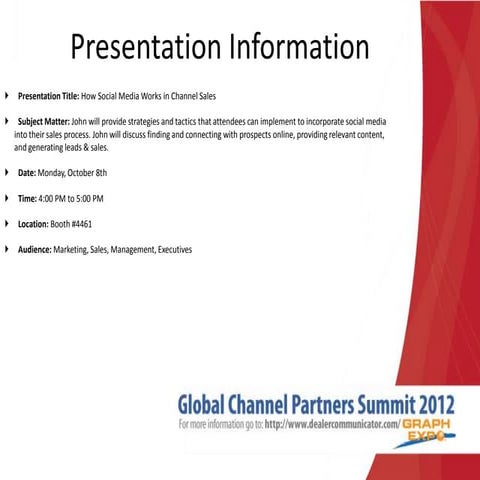 John Foley - Global Channel Partners Summit 2012