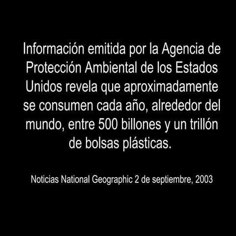 No A Las Bolsas De PláStico