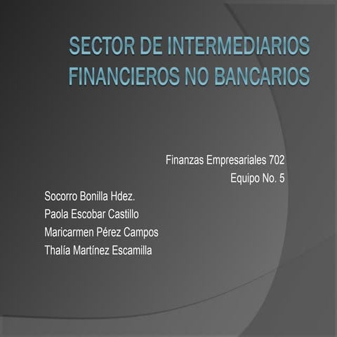 No bancarios