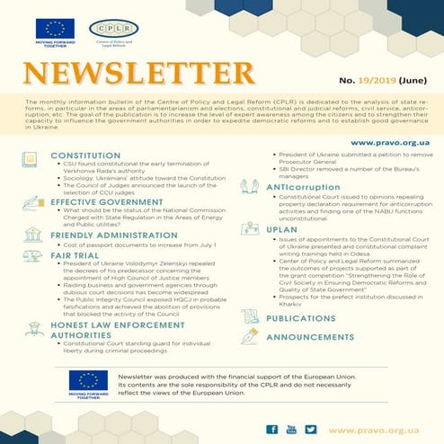 Newsletter No18 (June)