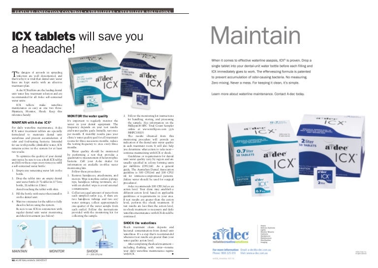 ICX Tablets will save you a headache in your waterline maintenance pr…