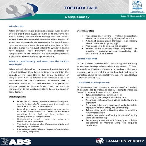 No 5 TBT Complacency.pdf