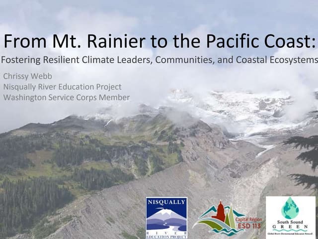 Nisqually River Education Project - NOAA ELG Presentation 2019