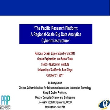 The Pacific Research Platform: A Regional-Scale Big Data Analytics Cyberinfra...