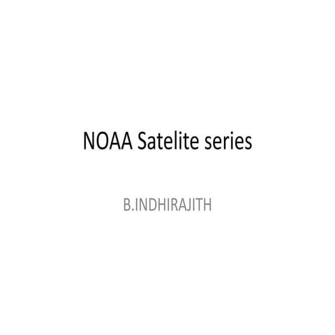 Noaa satelite series