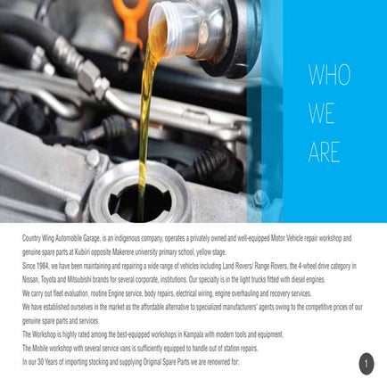 auto garage country wing profile catalog