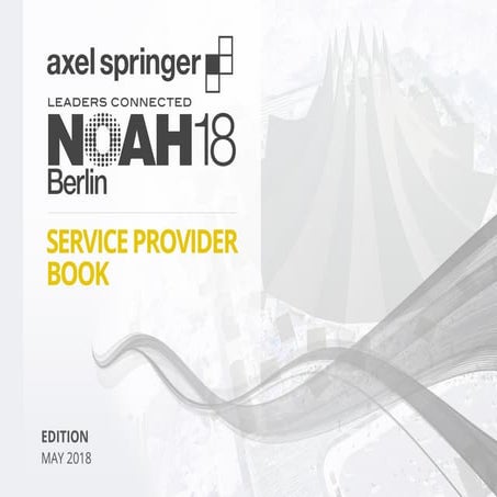NOAH18 Berlin Service Provider Book