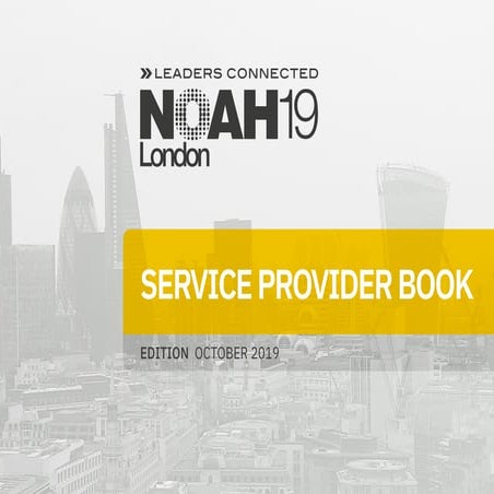NOAH19 London Service Provider Book