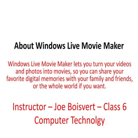 Noah’S Ark New Computer Technology Class 6, 2010