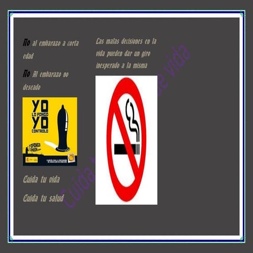 No al embarazo a corta edad