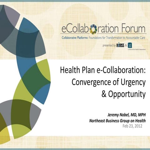 Nobel payer panel e collaborationforum 2.23.12