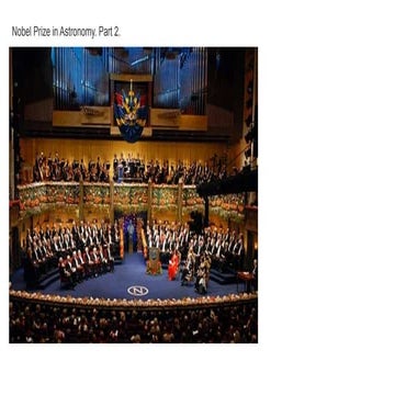 Nobel prize in astronomy. part 2. 