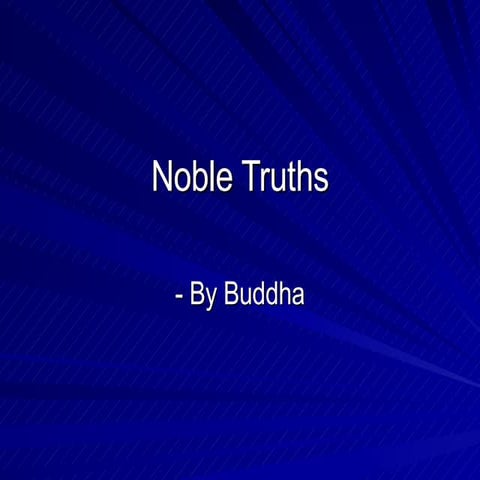 Noble Truths