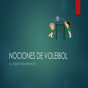 Nociones de voleibol