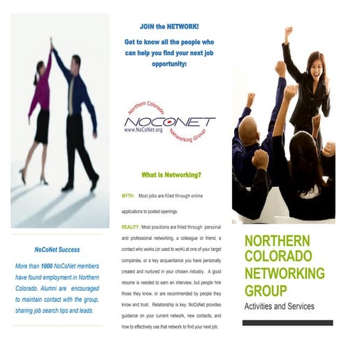 Noconet Tri Fold General Information Flyer - 2016