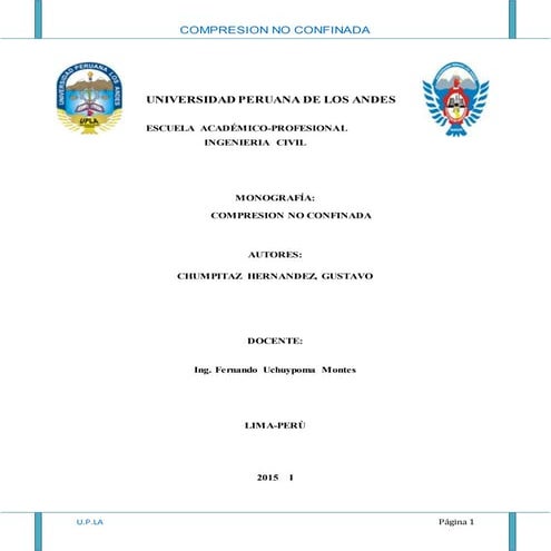 COMPRESION NO CONFINADA