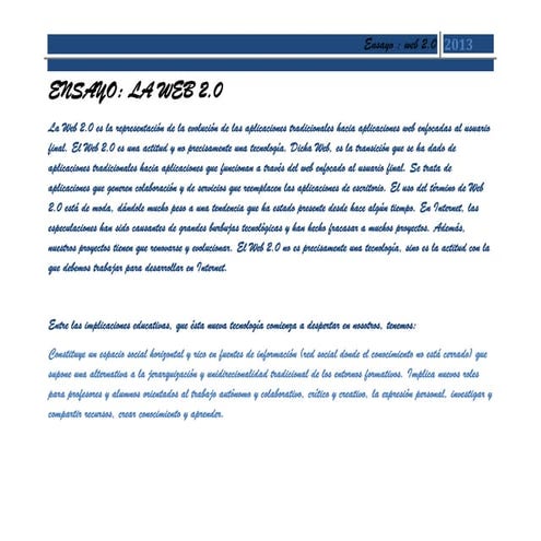 Mapa Conceptual - Web 2.0 | DOCX