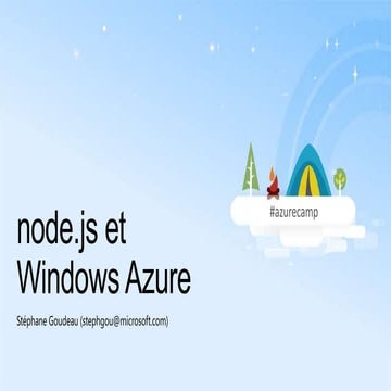 Node.js dans Windows Azure mobile services et web sites