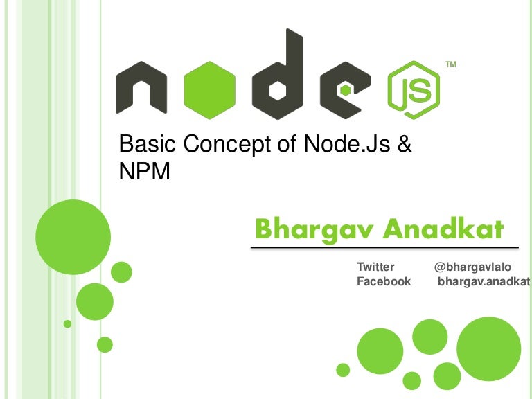 Basic Concept of Node.js & NPM