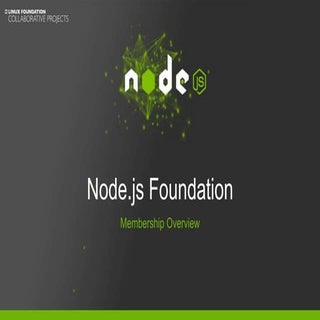 Node Foundation Membership Overview...