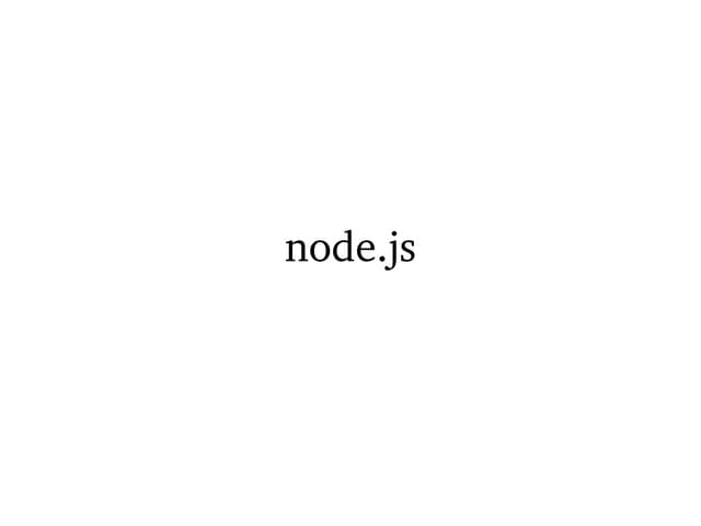 Nodejs