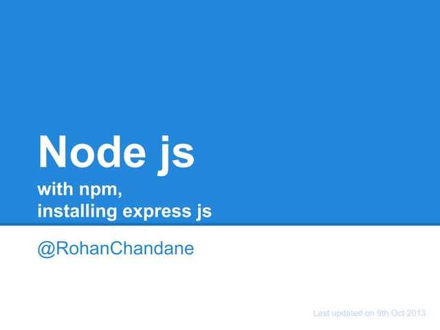 Node js