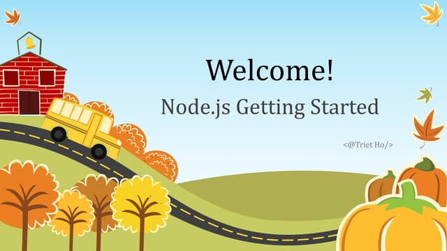 Nodejs getting started