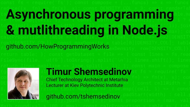 Asynchronous programming and mutlithreading