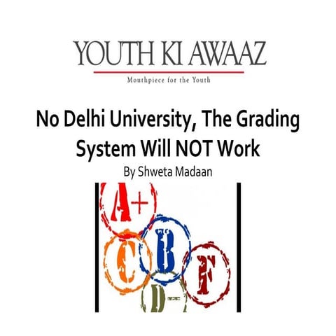 No delhi university, the grading system | PPT