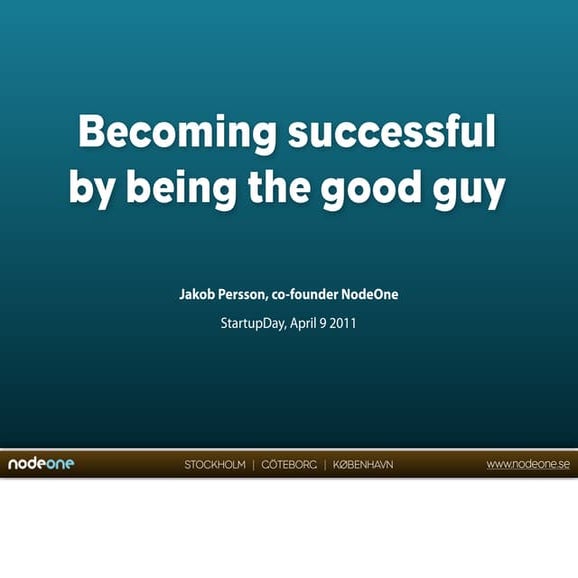 How embodying open source and being the good guy brought success