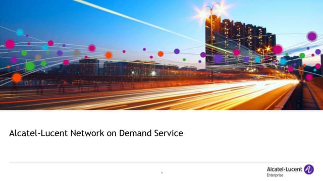 Your Network - Now Pay-Per-Use with Network on Demand Services