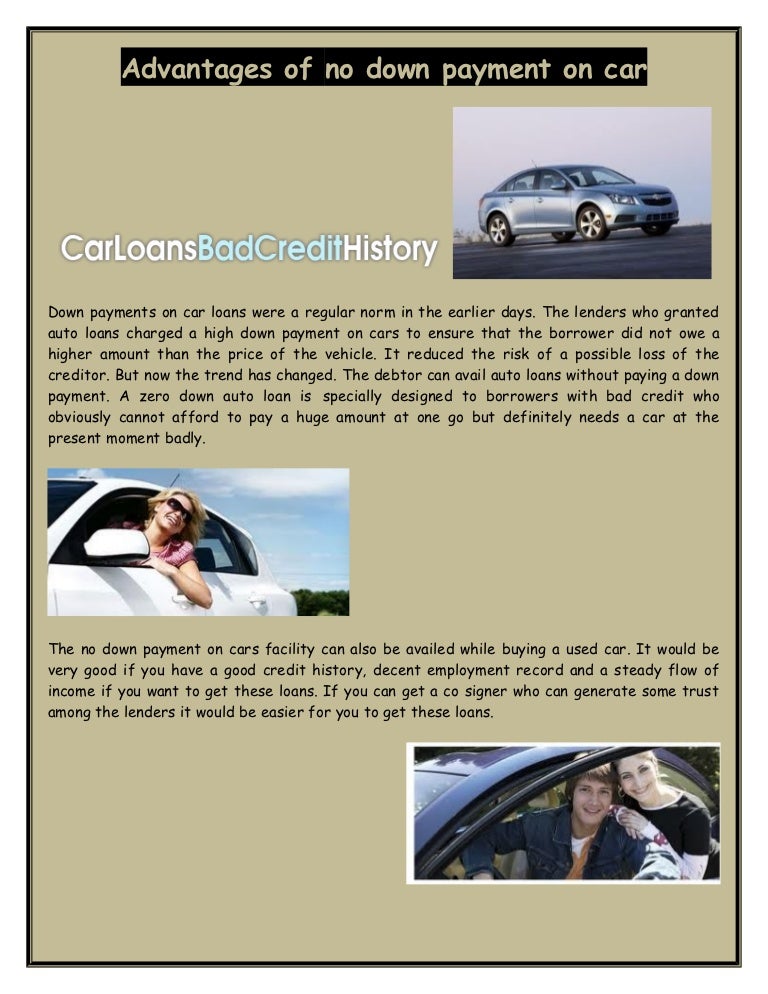 How To Buy A Used Car With No Down Payment Buy Walls