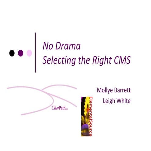 No Drama: Selecting the Right CMS for You