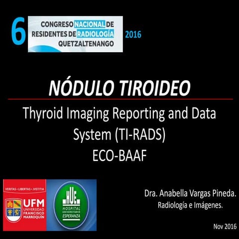 Nódulo tiroideo ti rads eco baaf