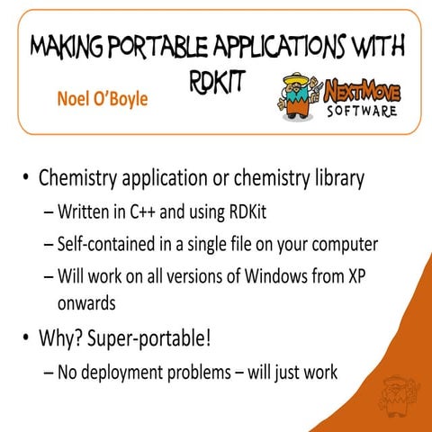 Making portable applications with RDKit | PDF