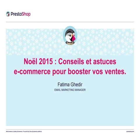 Noël 2015 : Conseils et astuces e-commerce pour booster vos ventes.
