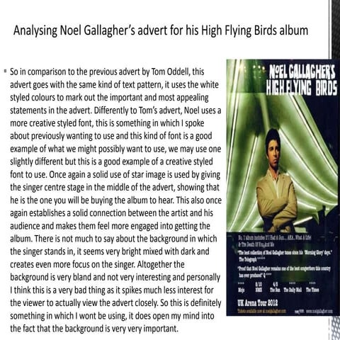 Noel gallagher’s ad