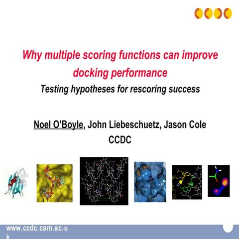 Why multiple scoring functions can improve docking performance - Testing hypo...