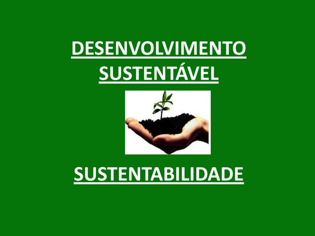 Noções de Sustentabilidade