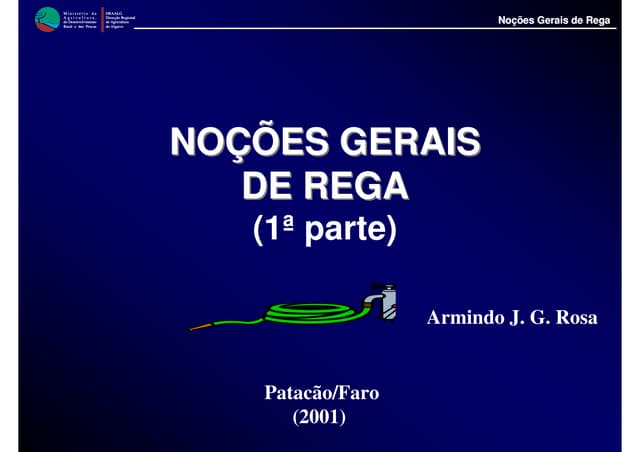 Noções gerais de rega (1ª parte)