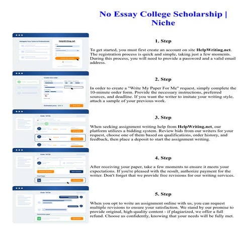 No Essay College Scholarship Niche