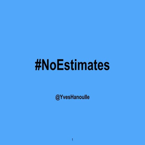 No estimates2015