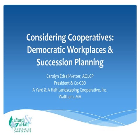 Cooperative / Forms of Organization. Ppt | PPTX