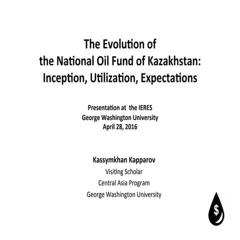 National Oil Fund of Kazakhstan (Presentation)