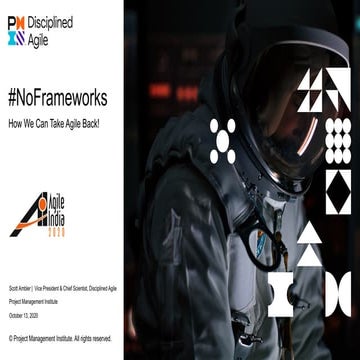 No frameworks: How we can take agile back