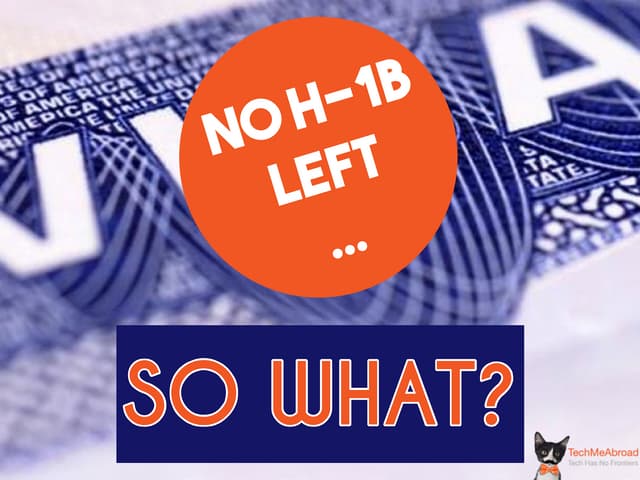 No H-1B left... so what?