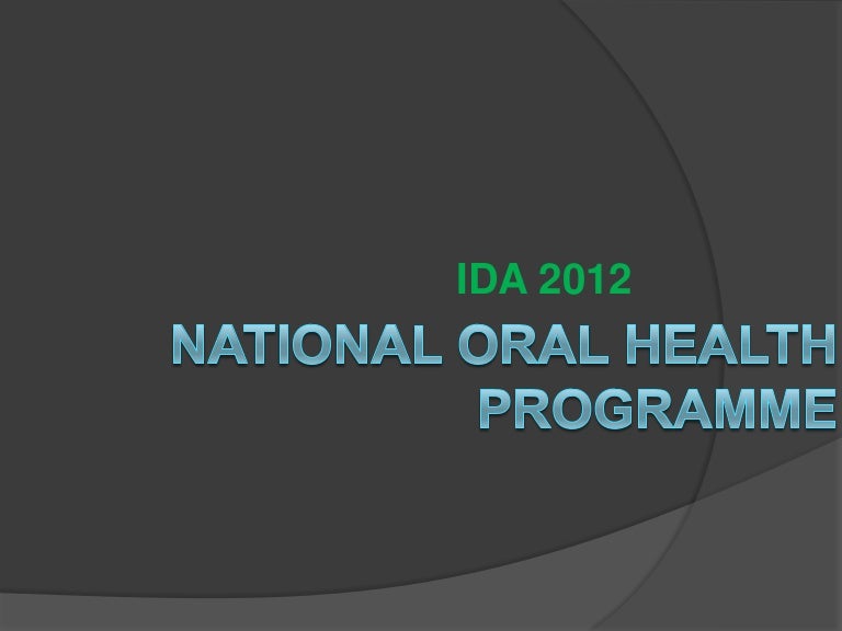 National Oral Health Programme