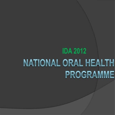 National Oral Health Programme