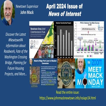April 2024 Issue of Newtown News of Interest