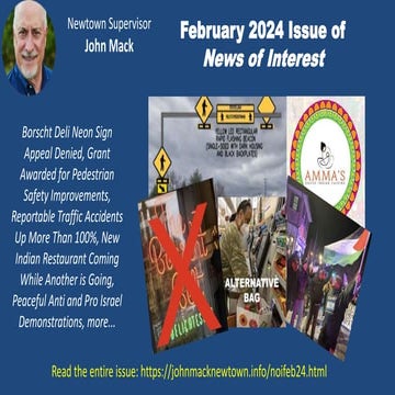 February 2024 Issue of Newtown News of Interest